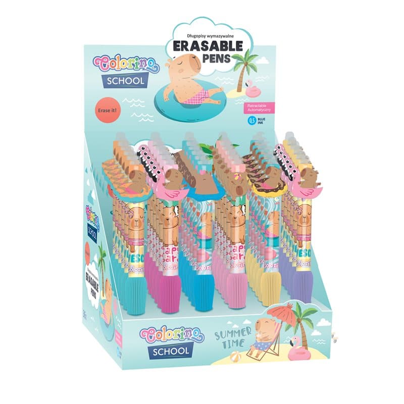 Erasable Pens Summer Capybara 36 pcs