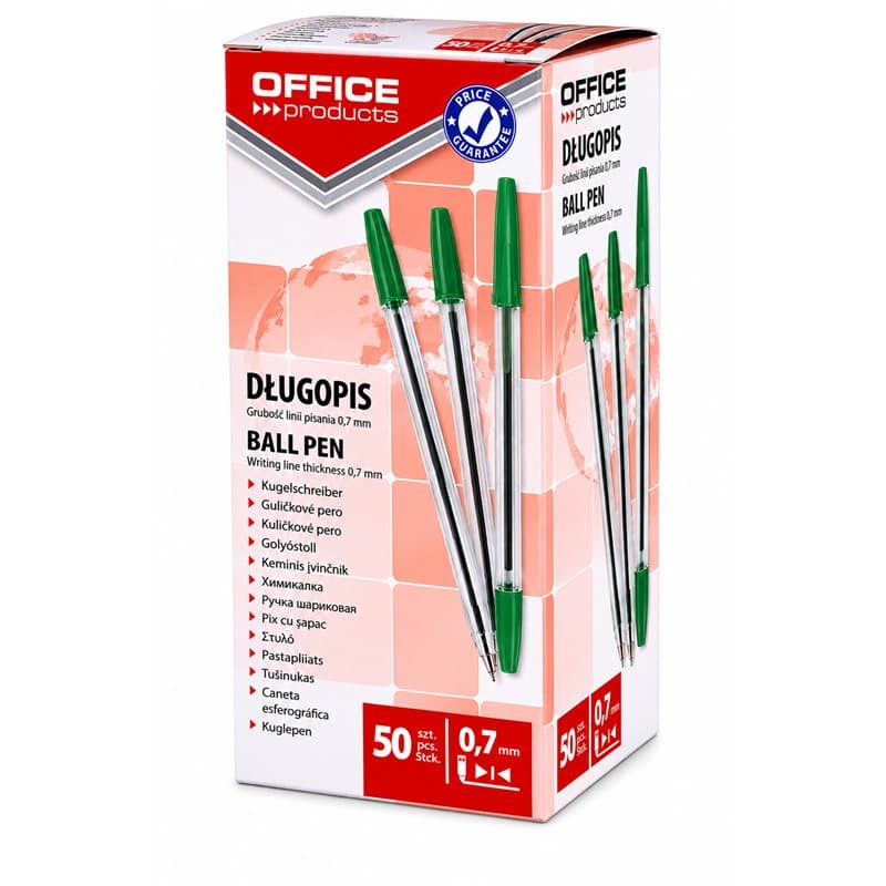 Ball Pen Green X 50