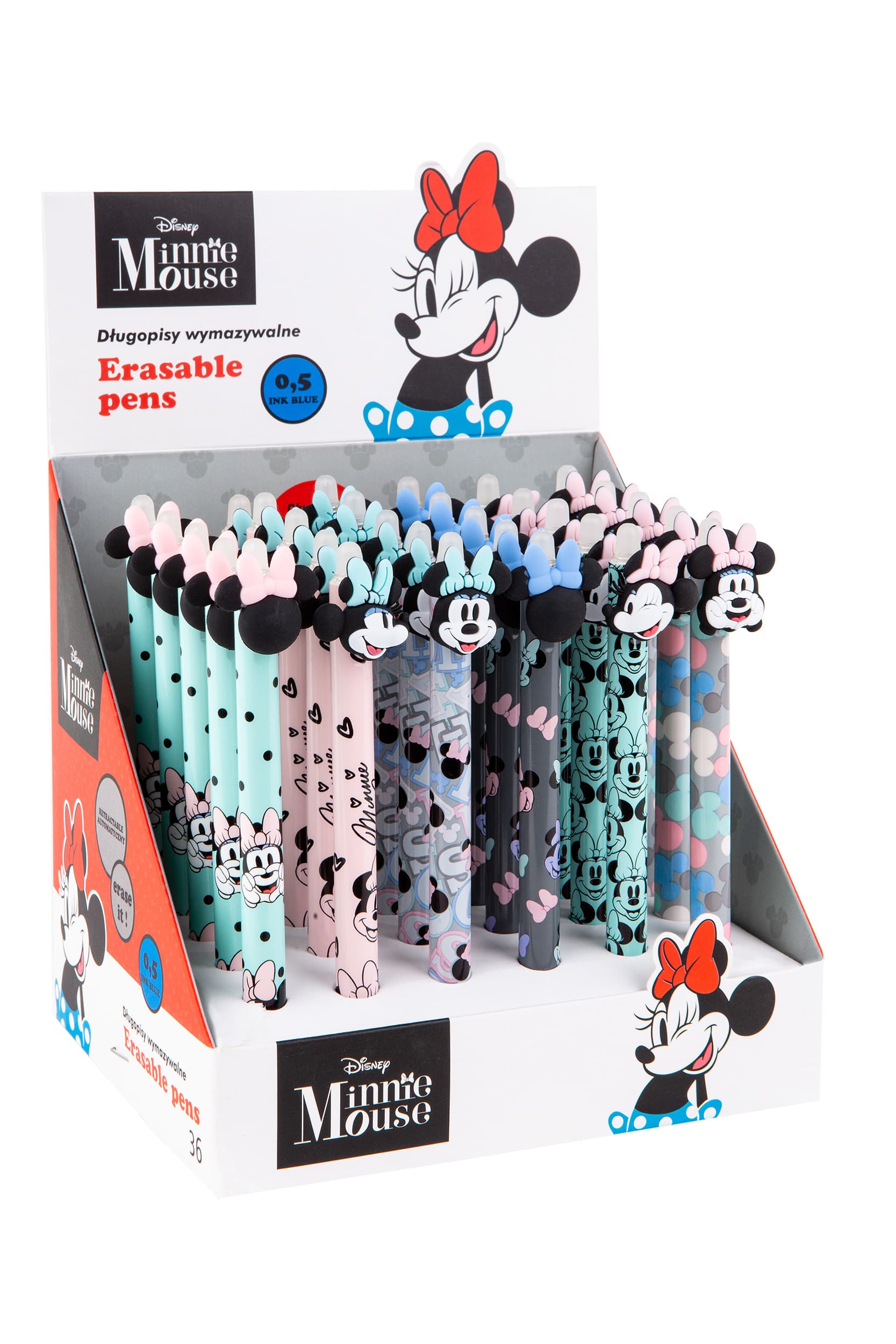 Minnie Mouse Erasable Pen 36 Pcs