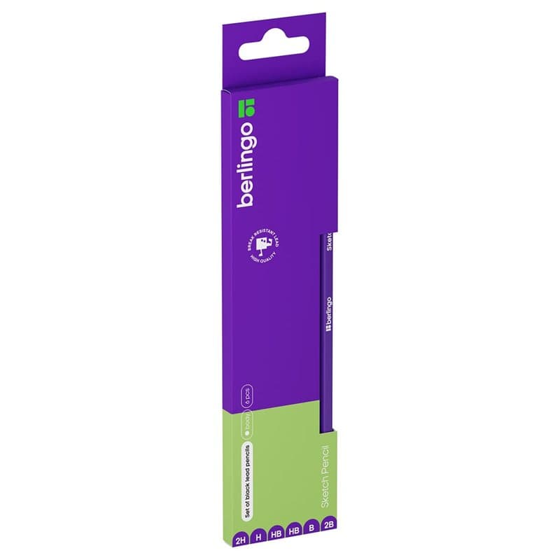 6pck Graded Pencils, 2H-2B