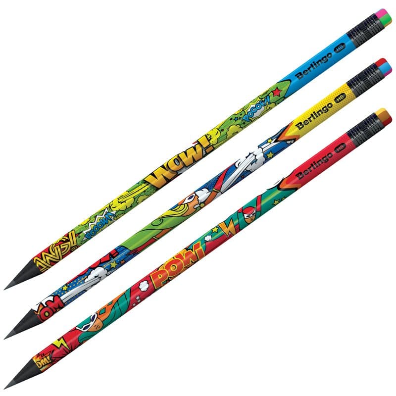 HB Hype Pencil Black Wood with eraser