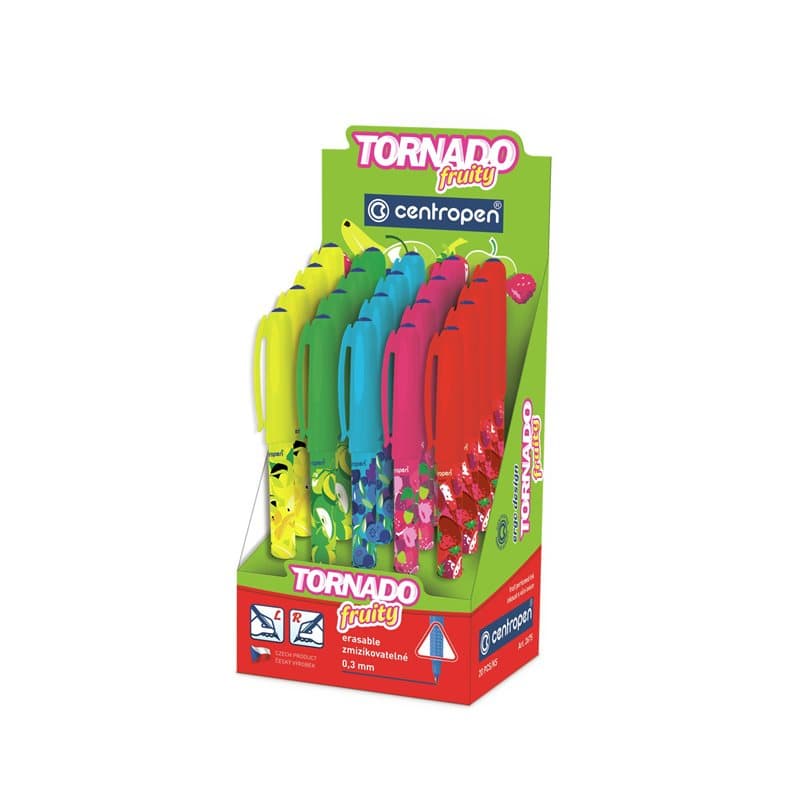 Tornado Fruity Pen Display - 20 X Blue