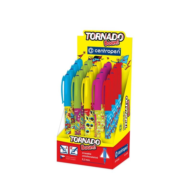 Tornado Boom Pen Display - 20 X Blue