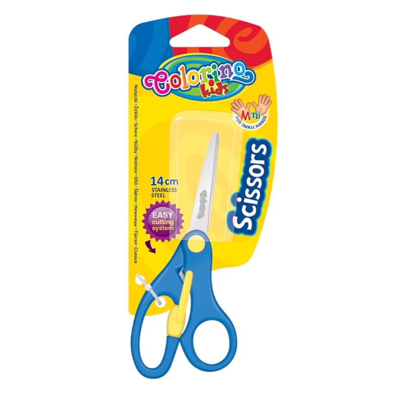 Scissors 14 Cm With Stopper Blister