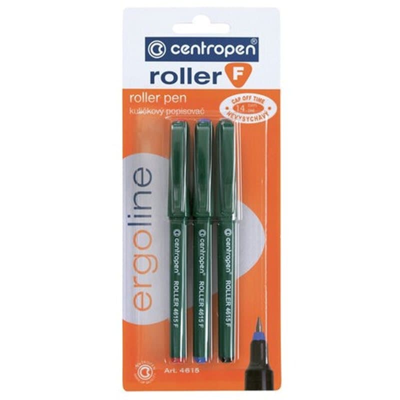Roller Pen 3pck - Black, Blue, Red
