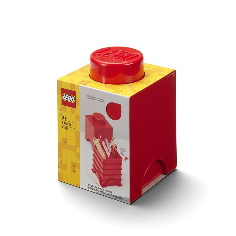 Lego Storage Brick 1 - Red