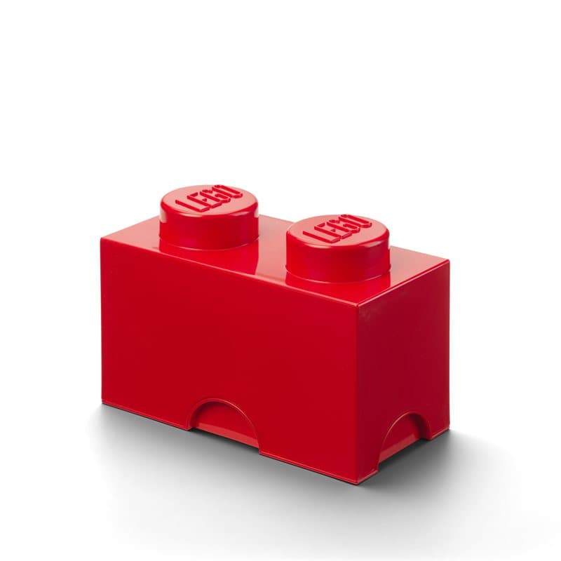Lego Storage Brick 2 - Red
