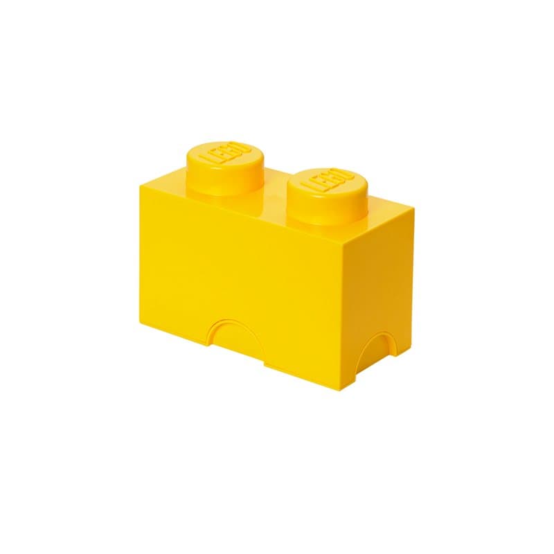 Lego Storage Brick 2 - Yellow