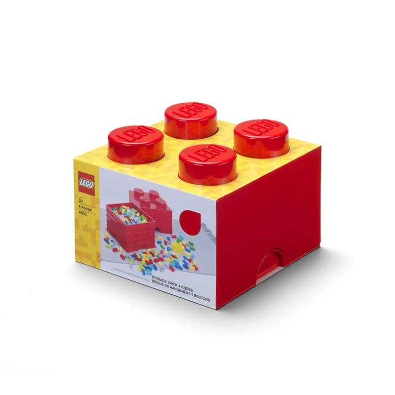 Lego Storage Brick 4 - Red