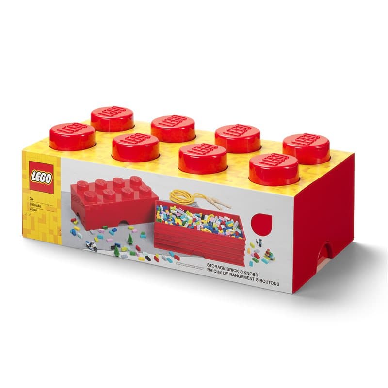Lego Storage Brick 8 - Red