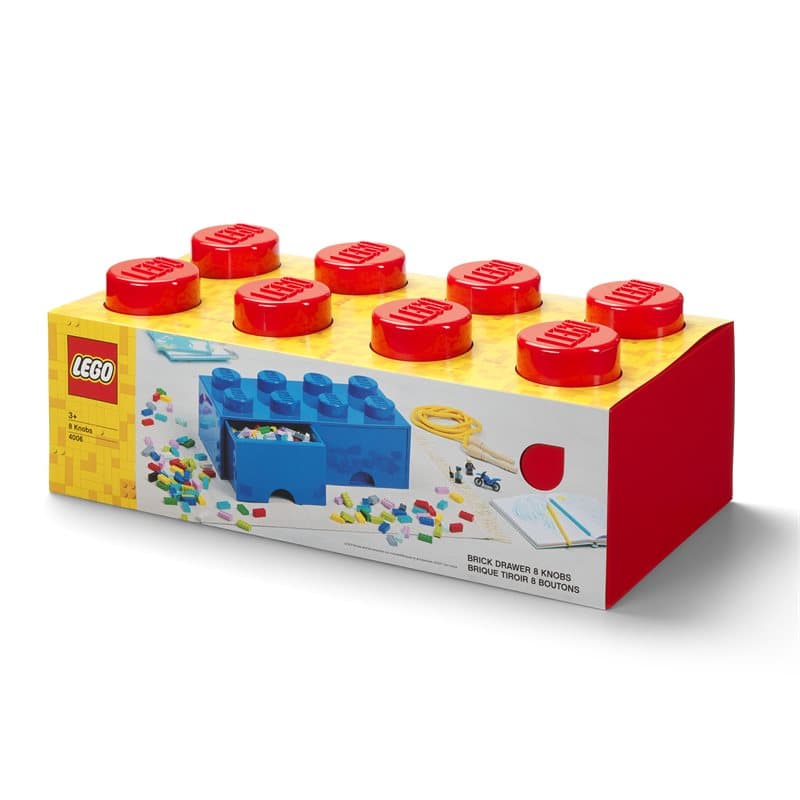 Lego Brick Drawer 8 - Red