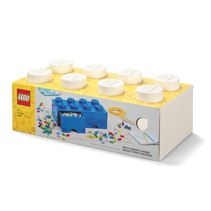 Lego Brick Drawer 8 - White