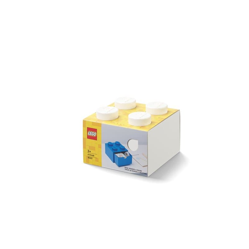 Lego Desk Drawer 4 - White
