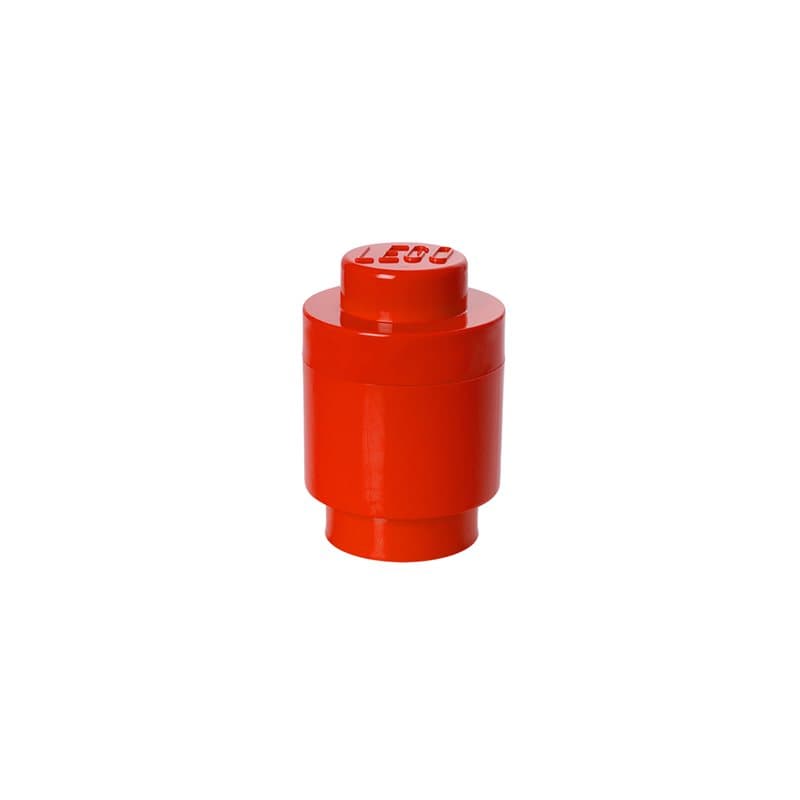 Lego Storage Brick 1 Round - Red