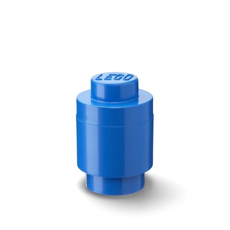 Lego Storage Brick 1 Round - Blue