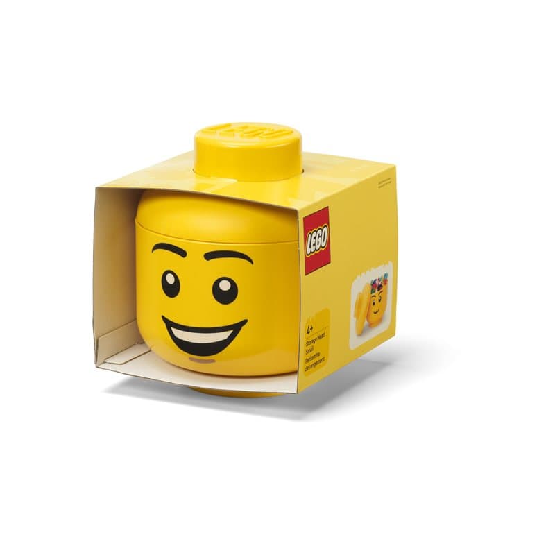 Lego Storage Head Small - Happy Boy