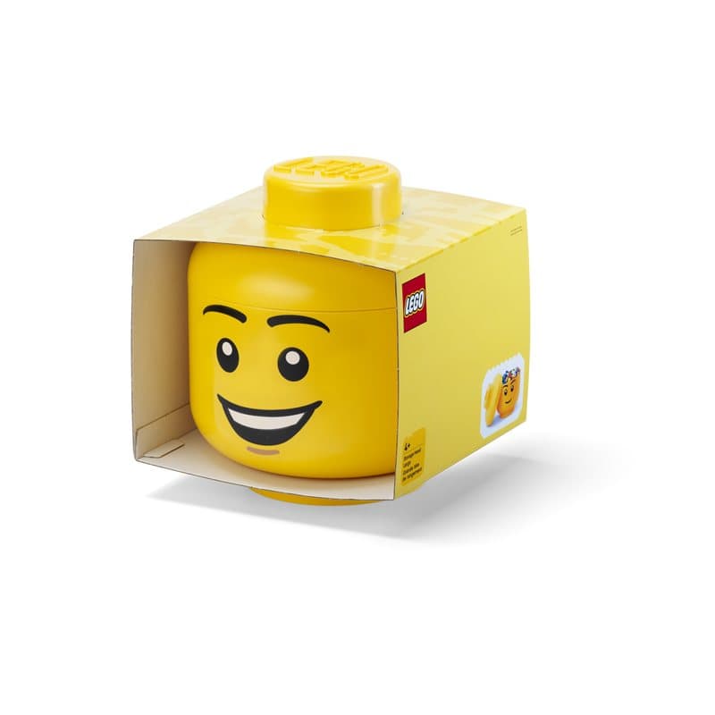 Lego Storage Head Large - Happy Boy