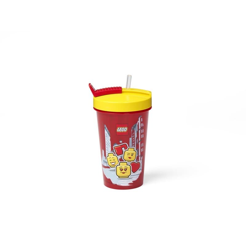 Lego Tumbler With Straw - Iconic Girl