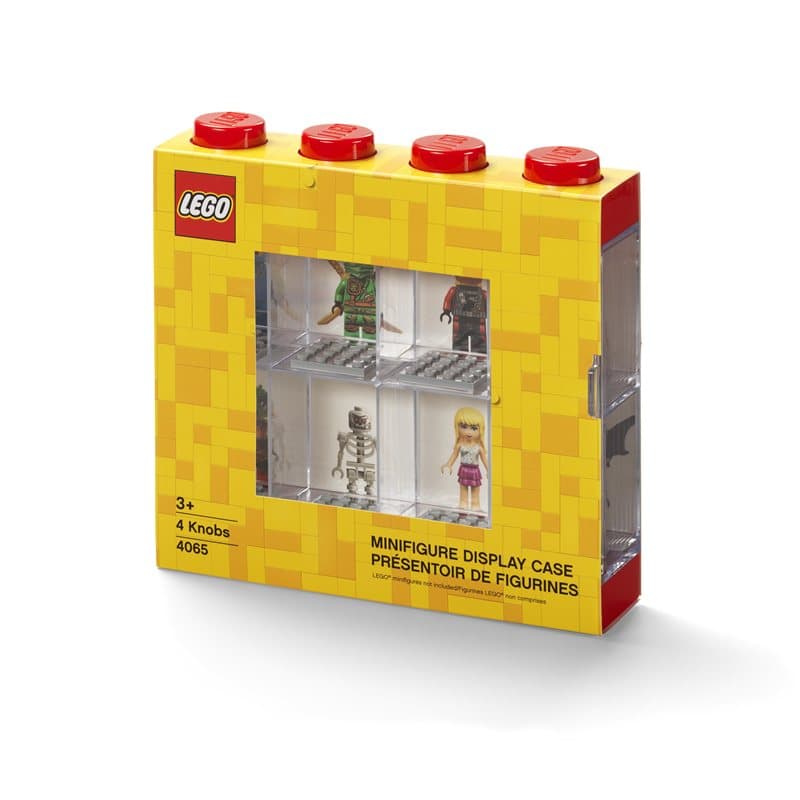 Lego Minifigure Display Case 8 - Red