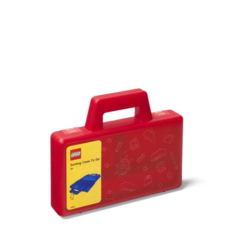 Lego Sorting Case To Go - Red