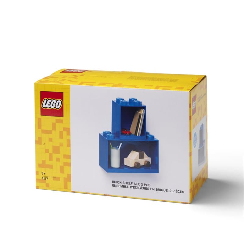 Lego Brick Shelf Set - Blue