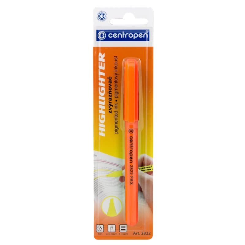 Highlighter Slim Orange Blister