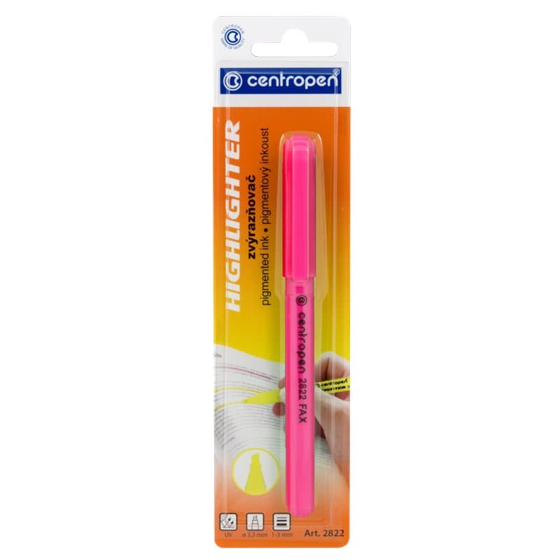 Highlighter Slim Pink Blister