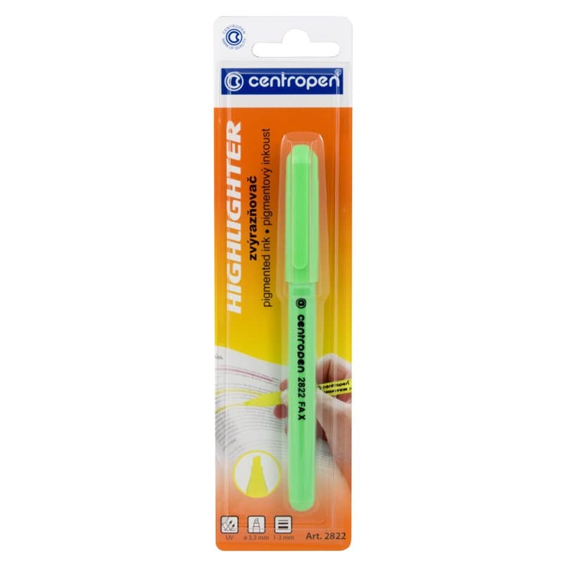 Highlighter Slim Green Blister