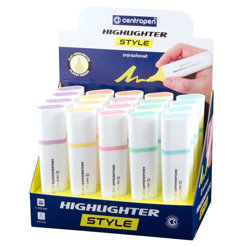 Highlighter Pastel Display X 20
