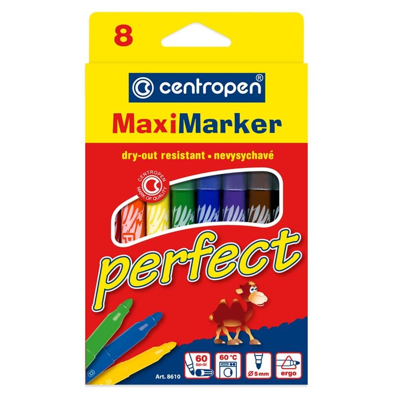 Maxi Markers Non Drying 8pck