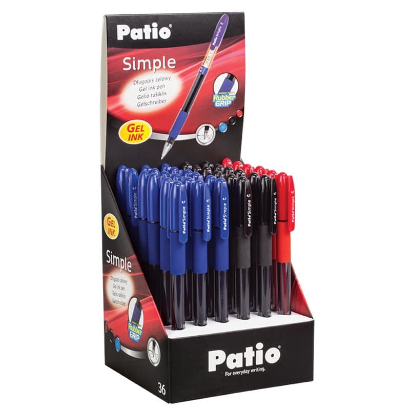 Gel ink pen SIMPLE display 36 pcs