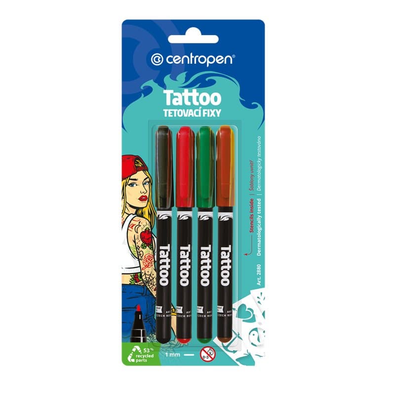 Tattoo Marker Set with Stencils