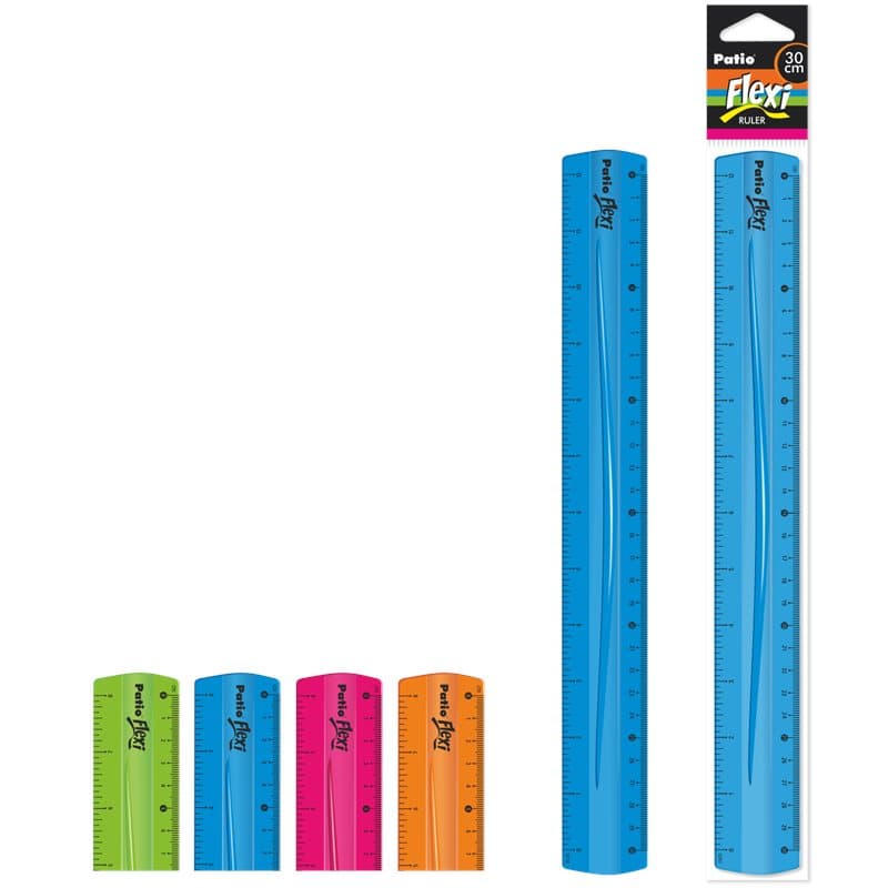 Ruler 30 cm FLEXI display 24 pcs