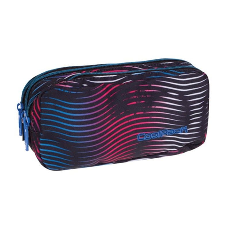 Pencil Case 3 Zip Flashing Lava