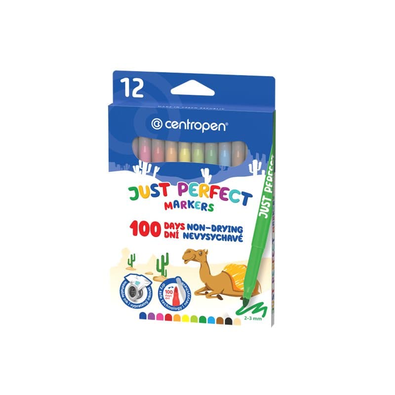 Just Perfect Non Drying Markers 12pck