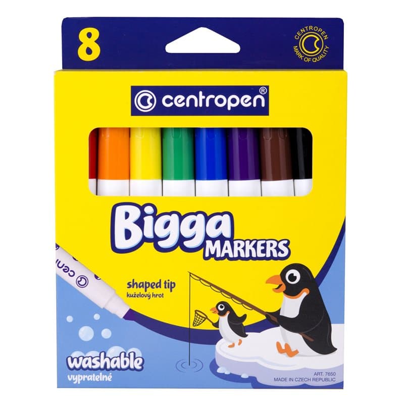 Bigga Markers Washable 8pck
