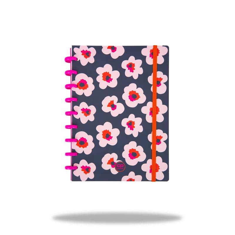 Ring Book B5 Squares Flores Nina
