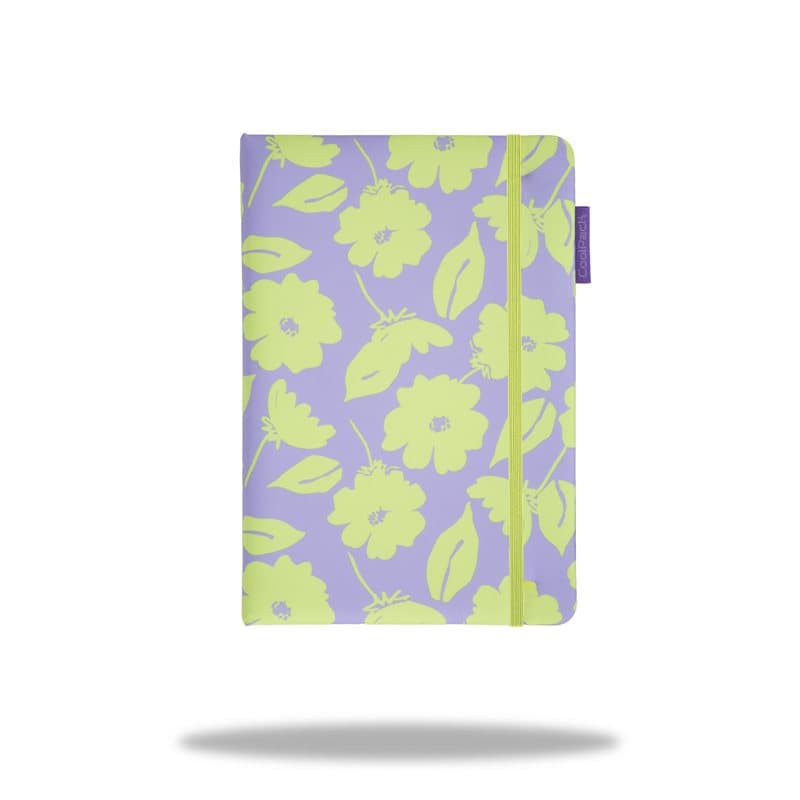 A5 Lined Notebook Flores Lila