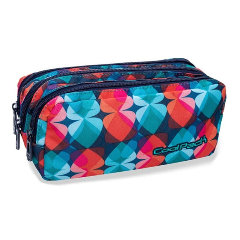 Pencil Case 3 Zip Magic Leaves