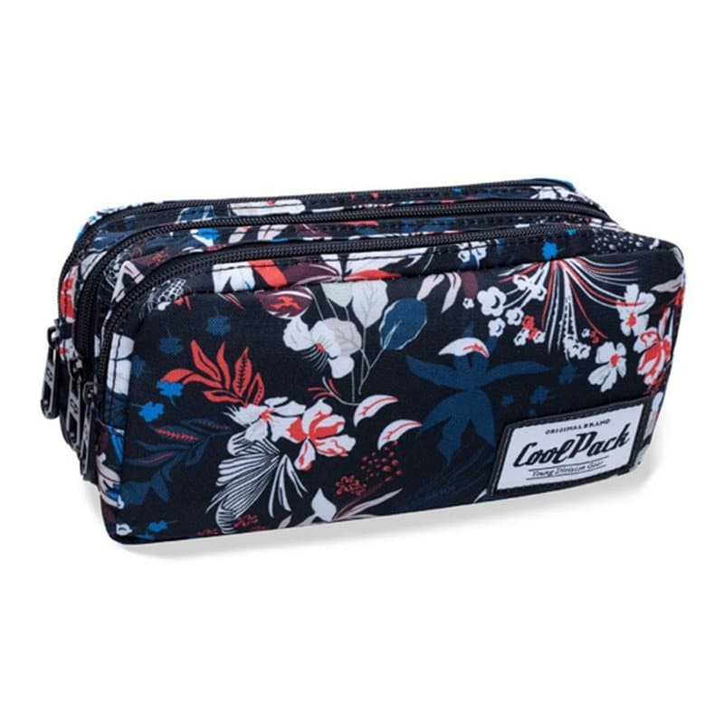 Pencil Case 3 Zip Ocean Garden
