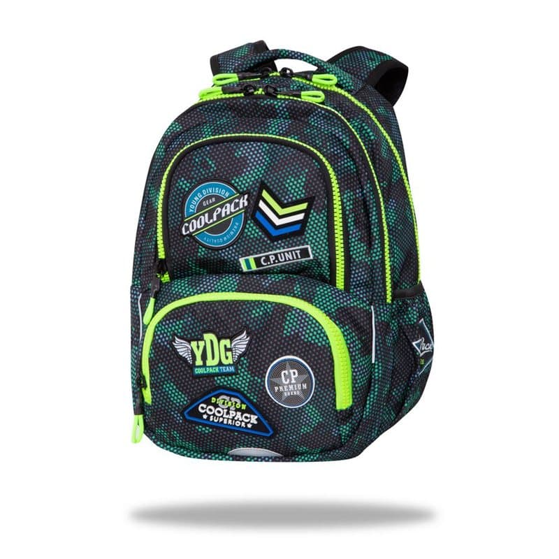 Backpack Spiner 16" Green Badges