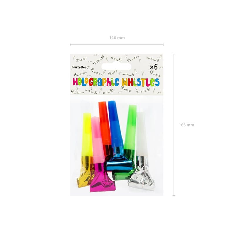 Party Whistles 6pck