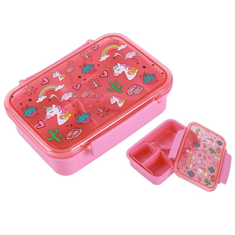 Lunch Box Kids UNICORN with cutlery