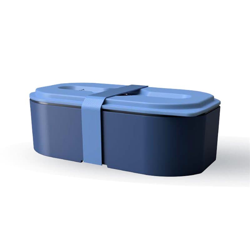 Lunch Box with elastic band blue