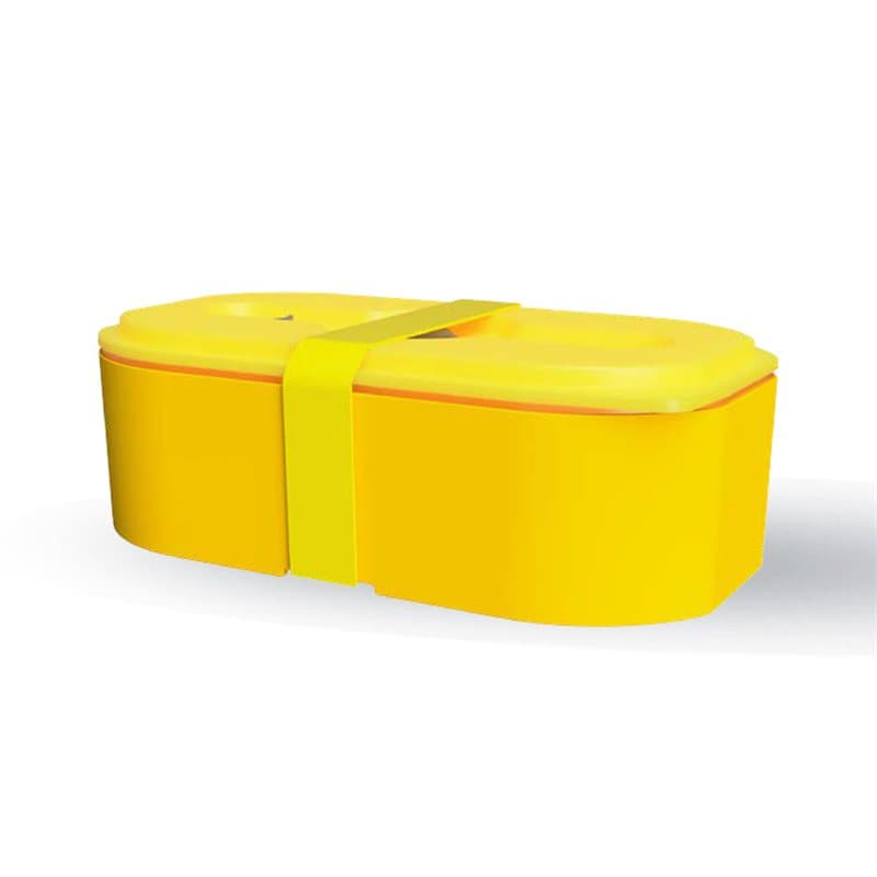 Lunch Box with elastic band yellow