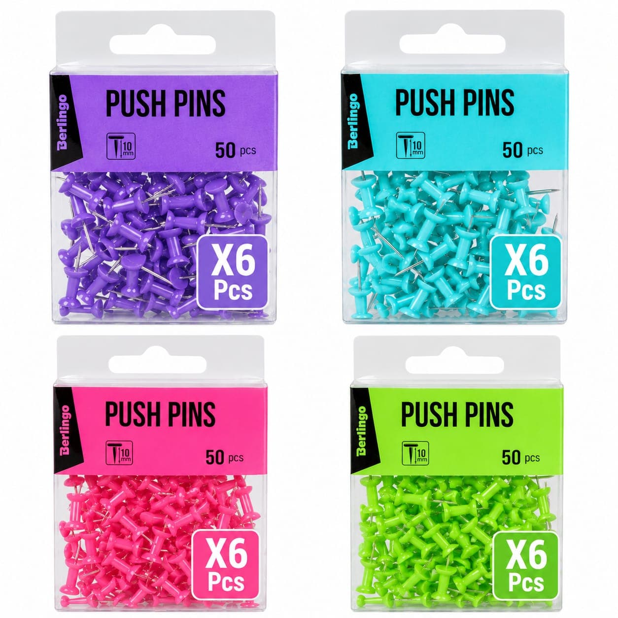 Push Pins 10mm X 50pcs
