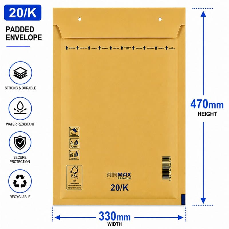 Padded Envelope 370 mm X 480 mm 20/K