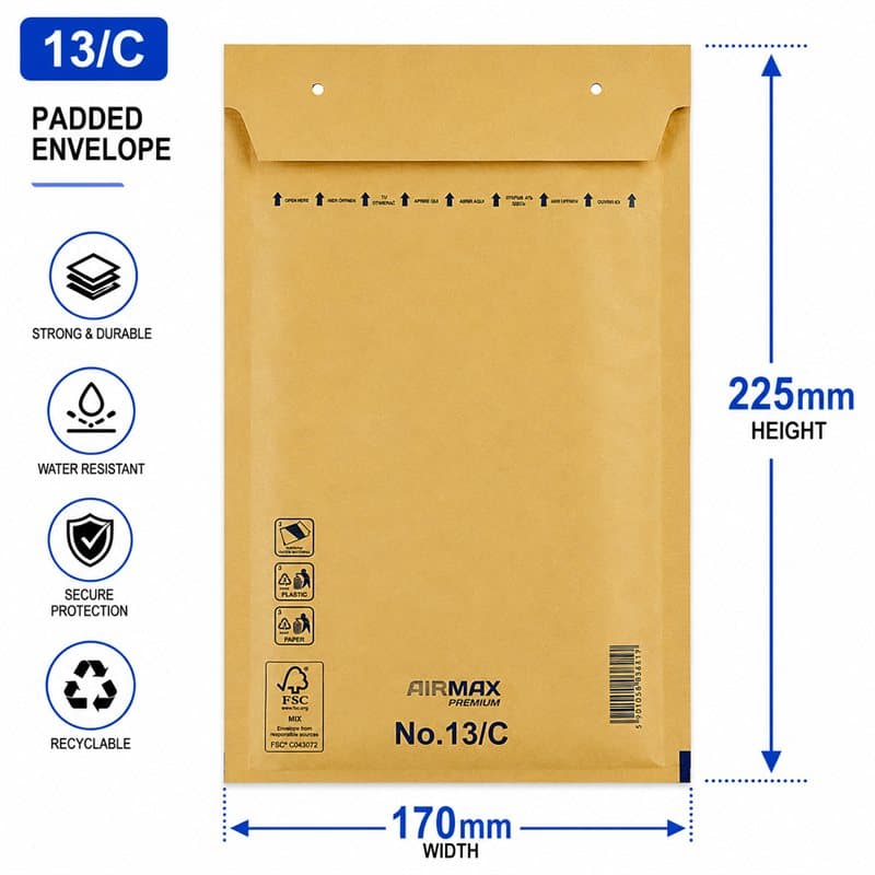 Padded Envelope 170 mm X 225 mm 13/C