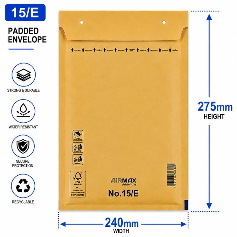 Padded Envelope 240 mm X 275 mm 15/E