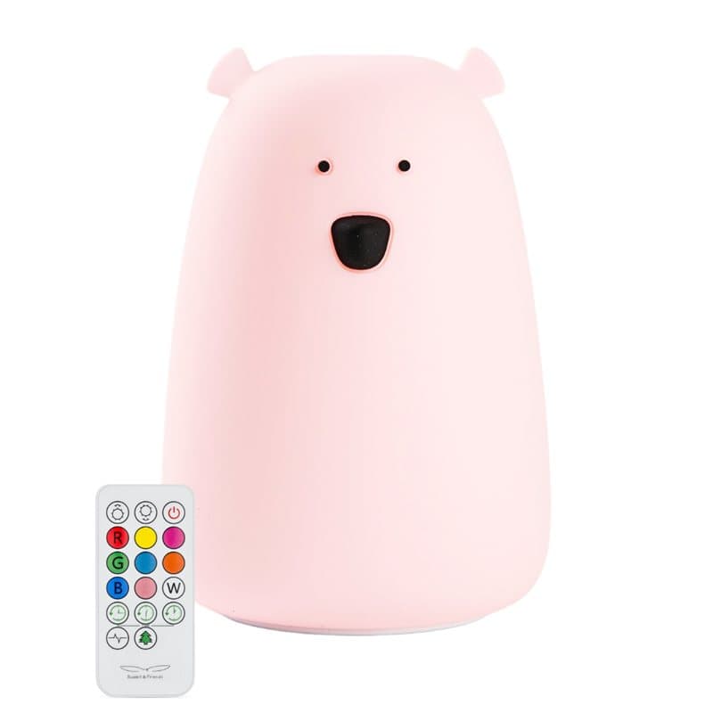 Bear Lamp - Remote Pink USB-C